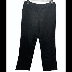 Eileen Fisher Black Linen Pants